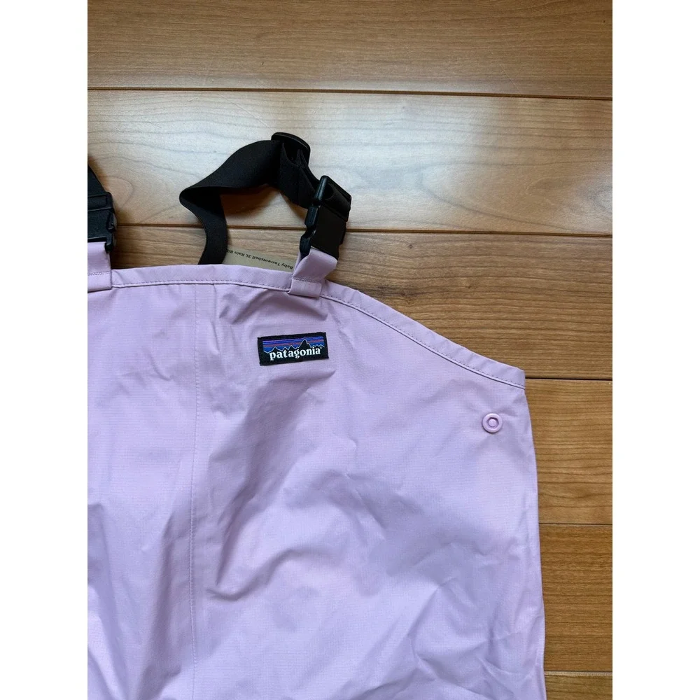 Patagonia Baby Torrentshell Bibs Purple Waterproof‎ Rain Overalls